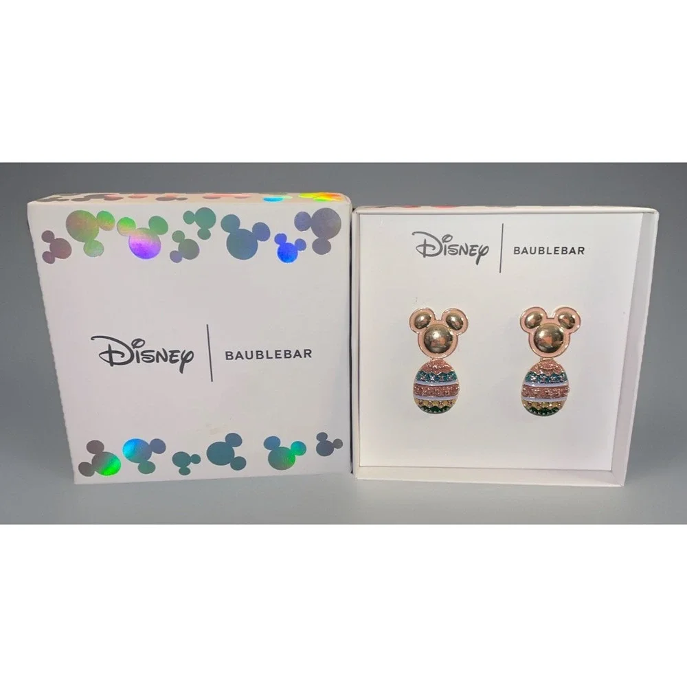 Baublebar x Disney‎ Mickey Mouse Crystal Easter Egg Drop Earrings